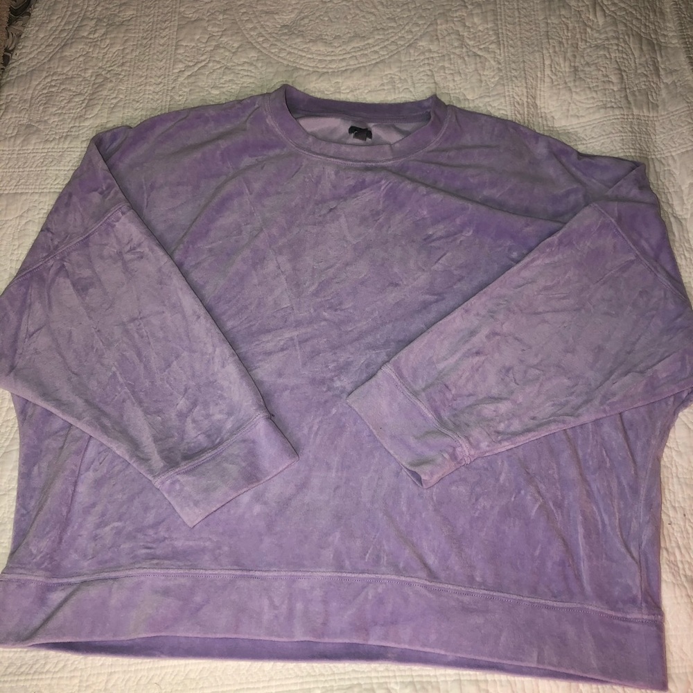 Aerie velour lilac sweatshirt